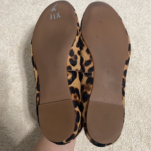 Madewell • the reid ballet flat in leopard calf hair sz 7 - Picture 8 of 10